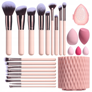Sada 18 štetcov na makeup s vedierkom na makeup